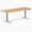 Maple / Gray, variant on Desky Dual Hardwood Sit Stand Desk - White Ash / 48 X 30 Inches / Gray