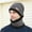 Grey, variant on WTXUE Beanie Knit Hat Men's Winter Hat Cap Collar Set Plus Velvet Thick Knit Hat And Muffler Thick Fleece Lined Hat Soft Warm Hat Winter Hat Black M