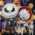 thumbnail image 5 of Cymylar Jack Skellington and Sally Foil Balloons, Halloween Party Decoration , 35 "Black White 2pcs, 5 of 5