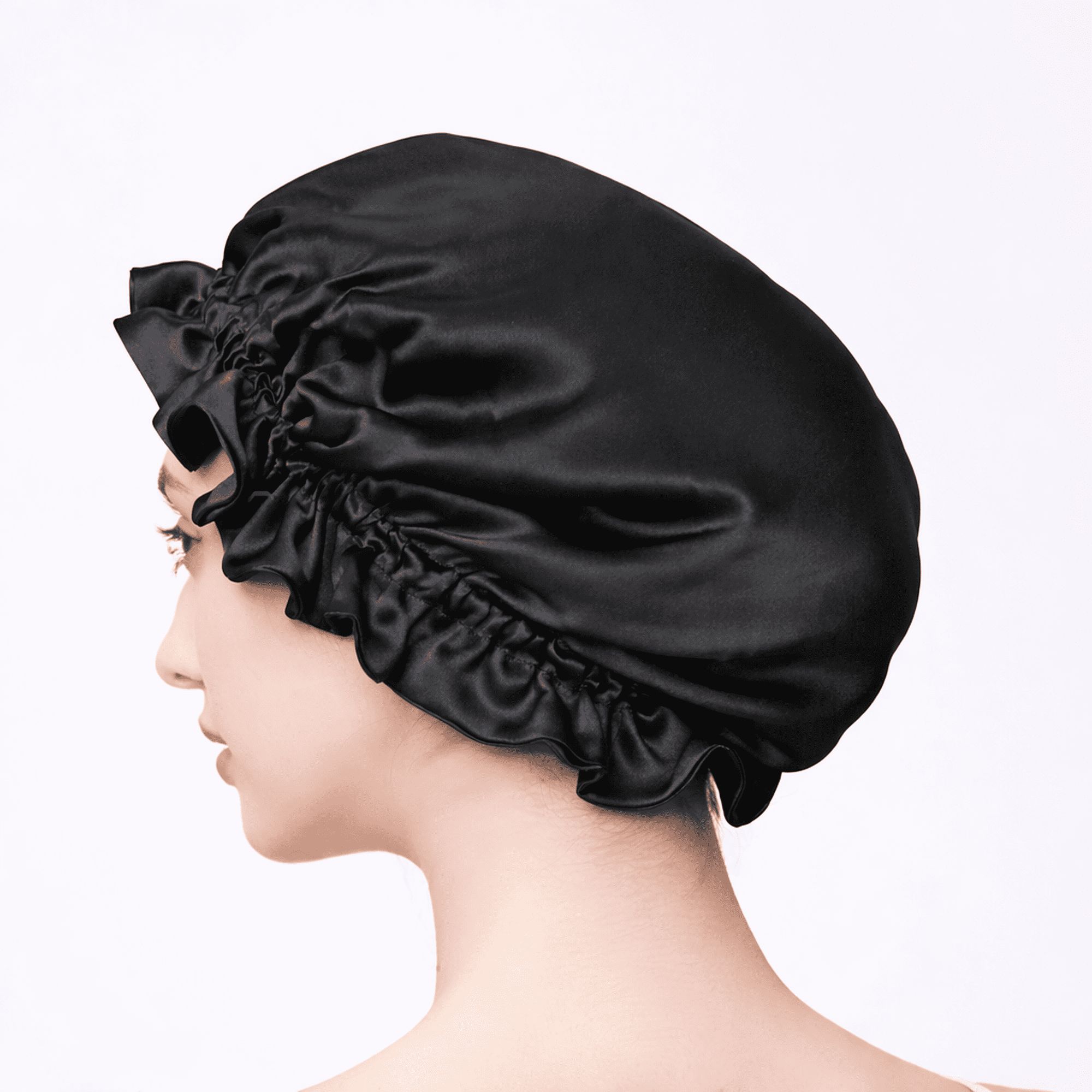 100% Mulberry Silk Reversible Sleep Bonnet – 22 Momme, Double-Sided Silk Hair Wrap & Night Cap for Women