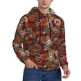 thumbnail image 2 of Naloa Coffee Stamp Men's Casual Hooded Collar Drawstring Hoodies Pullover Sweatshirts Casual Long Sleeve Shirts-Small, 2 of 7