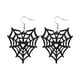 thumbnail image 2 of Pendientes de Halloween con diseño de telaraña de European Creatives, 2 of 5