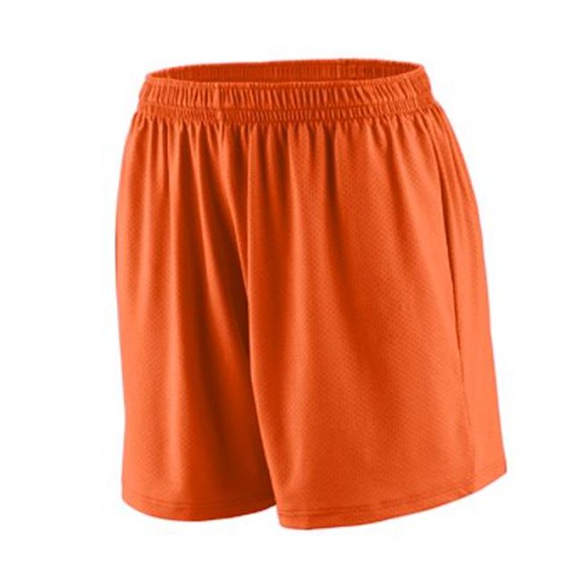 1293A Girls Inferno Short - Orange, Small