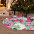 thumbnail image 6 of Yiaed Orchids Flowers Print Christmas Tree Skirt , Tree SkirtsTree Mat for Christmas Winter Holiday Indoor Decorations-, 6 of 7