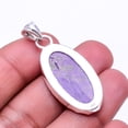 thumbnail image 2 of Variscite In Purpurite -Faires Tin Mine 925 Sterling Silver Pendant 1.64", Purple & Green Purpurite Pendant P_9362_374_2, 2 of 2