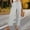 Gray, variant on Aoiroe Women's Cotton Linen Summer Palazzo Pants Flowy Wide Leg Beach Trousers with Pockets Brown 3XL
