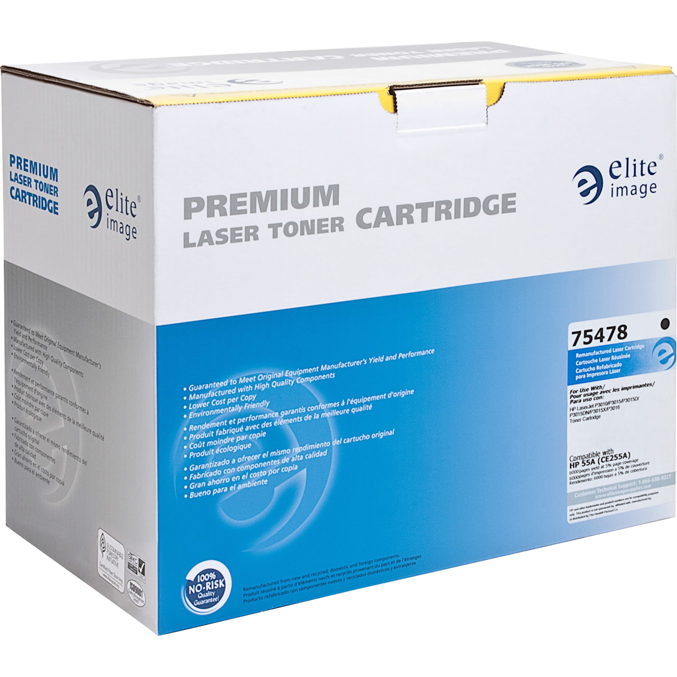 Remanufactured Elite Image 75478 Toner Cartridge 6000 Page Yield Black