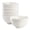 Cereal Bowl, variant on Elama Hansel 6 Piece Embossed Arch Stoneware Cereal Bowl Set in White