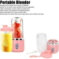 thumbnail image 2 of HUGFEGWE 300ML Portable Blender, Personal Blender for Shakes and Smoothies, Portable Blender with 6 Blades, USB Charging Travel Blender for Fruit Juices(pink) CA919-144920, 2 of 9
