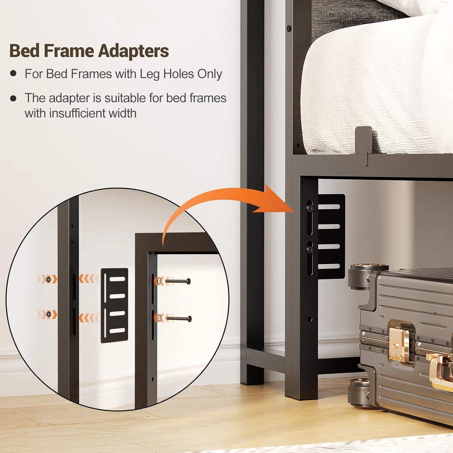 Homieasy Headboard for Twin Size Bed with Storage Shelf, Head board with 3 Outlets and 2 USB Ports, Headboards with RGB LED Light, Height Adjustable, Sturdy and Stable, Easy Assembly, Black Oak