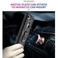 thumbnail image 5 of Phone Case for iPhone 6/6S Plus iPhone 7 Plus iPhone 8 Plus,Military Grade Protective Cases Cover with Ring Car Mount Kickstand for iPhone 6/7/8 Plus - Black, 5 of 12