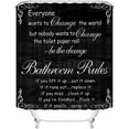 thumbnail image 2 of Black Spellbook Shower Curtain Set Home Bathroom Set with Shower Curtain and Rugs and Accessories Bathroom Decor Curtain with 12 Hooks, 2 of 7