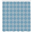 thumbnail image 3 of Ambesonne Geometric Shower Curtain, Egyptian Form, 69"Wx84"L, Teal and Pale Yellow, 3 of 3