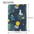 thumbnail image 3 of Pofeuu Space and Animals Print Travel Document Organizer Passport Holder Men Women for Family (6.5 in x 4.5 in),Wallet Holder Credit Card Clutch Bag Case, 3 of 5