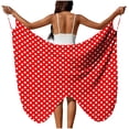 thumbnail image 1 of Sortie de Plage pour Femmes avec Sangle Réglable Fente Haute Côté en Polyester Tissé Transparent 1 Pce, 1 of 9