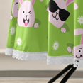 thumbnail image 5 of SKYSONIC Cute Easter Bunnies Round Tablecloth 60inch Indoor Wrinkle Free, Green Rabbit Carrot Circular Lace Table Cover Washable for Kitchen Party BBQ Dining Decor, 5 of 7