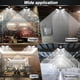thumbnail image 3 of D.FAMILY Luces de Garaje Bombillas LED de Techo con Ala, 140w, Toma Súper Brillante 14000LM 6500K E26, 3 of 9