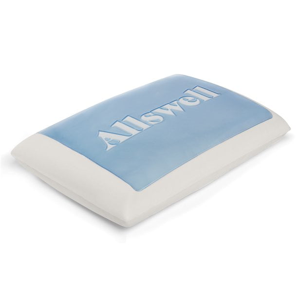 Allswell Cooling Gel Memory Foam Pillow with Antimicrobial Cover, Queen