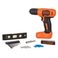 thumbnail image 1 of Taladro inalámbrico BLACK+DECKER 8V MAX* + 43 piezas Kit de decoración para el hogar, 1 of 5