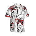thumbnail image 5 of Camisas hawaianas para hombres y mujeres, dibujos animados de cohetes, monos, animales, estampado 3D, mangas cortas, camisetas divertidas y lindas para niños, camisetas Harajuku, 5 of 5