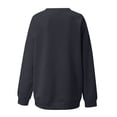 thumbnail image 4 of Mujeres Casual Manga completa Cuello redondo Tops Camisas sueltas Blusa Estampado de sol y luna Sudadera gráfica Fridja  fjkfkj7425, 4 of 5
