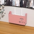 thumbnail image 3 of Wireless Wifi Router Shelf Storage Box, Wall Hanging Abs Plastic Organizer Box, Cable Power Bracket Organizer Box, 3 of 4