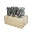 thumbnail image 2 of Accusize - 6 Pcs H.S.S. End Mills Set, Multi Flute (3/4'' to 1-1/2''), Ground, #1822-0206, 2 of 5