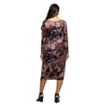thumbnail image 3 of Maternity Floral Fit N Flare Pocket Midi Dress, 3 of 5