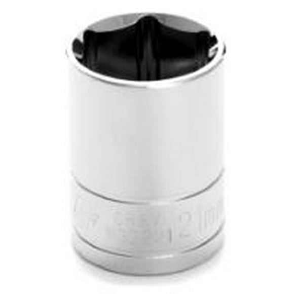 Performance Tool Socket W32221 1/2 Inch Drive; 21 Millimeter; Metric; 6 Point; Polished Nickel Chrome Plated; Vanadium Alloy Steel; Single