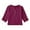 Brick Red, variant on uikmnh Cute Tops for Teens Linen V-Neck Blouse for Girls 3/4 Sleeve Loose Fit Button Down Tee Solid Color Summer Holiday Casual Top Size:11-12 Years