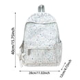 thumbnail image 2 of Polka Dot Backpack with Star Charm, Breathable Back Panel, Spacious Interior, Lightweight Daypack for Daily Activities and Fashion Look, 2 of 3