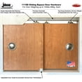 thumbnail image 4 of Sliding Closet Bypass Doors 36 x 96 inches | Planum 0017 Oak with Frosted Glass | Sturdy Rails Moldings Trims Hardware Set | Wood Solid Bedroom Wardrobe Doors, 4 of 6