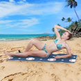 thumbnail image 6 of GZHJMY Baseball Stripe Beach Towel Quick Dry Absorbent Bath Towels Sandproof Lightweight Towel for Gym Yoga Sports Swimming - 31x71in Bath Towels, 6 of 7