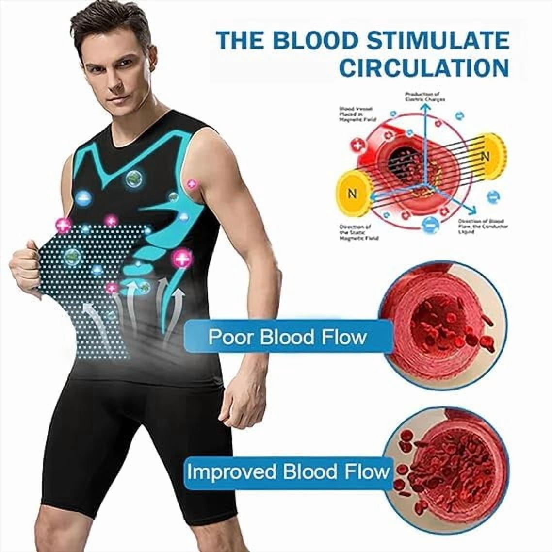 Evolv V Boost Shirt Men, V2.0 Compression Sleeveless Shaping Shirt Tank Men Feel the Power of Confidence, Energy & Strength