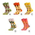 thumbnail image 3 of Ruiboury Happy Socks Female - Colorful Flower And Plants Pattern Suitable Size Machine Washable Thanksgiving And Other Special 2#One size fits all, 3 of 6