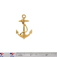 thumbnail image 2 of Anchor Pin, Boat, Ship, Nautical, U.S. Navy, Gold Plated, Metal, Hat, Lapel, Brooch, Pins, Jewelry, Made in USA, Over 20 Patriotic Designs Available. Creative Pewter Designs. AG1026, 2 of 8