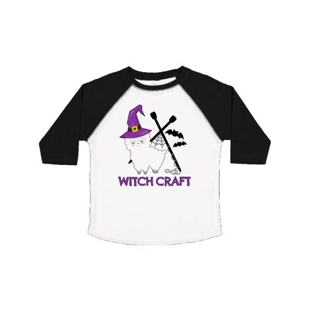 

Inktastic Witch Craft Halloween Knitting Llama with Bats Gift Toddler Boy or Toddler Girl T-Shirt