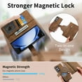 thumbnail image 5 of Dteck Case for Samsung Galaxy Z Fold 6,Detachable Magnetic Wallet RFID Blocking 2 in 1 Retro PU Leather Zipper Purse Cover Flip Folio Case with Card Holder for Galaxy Z Fold 6 5G,Brown, 5 of 9