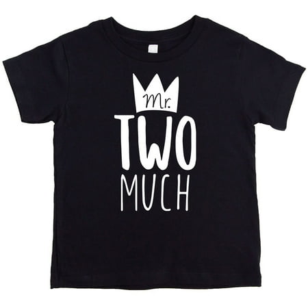 

Boys 2nd Birthday Mr Two Much Crown Birthday Shirt Picture Perfect Outfit Black Shirt 2T