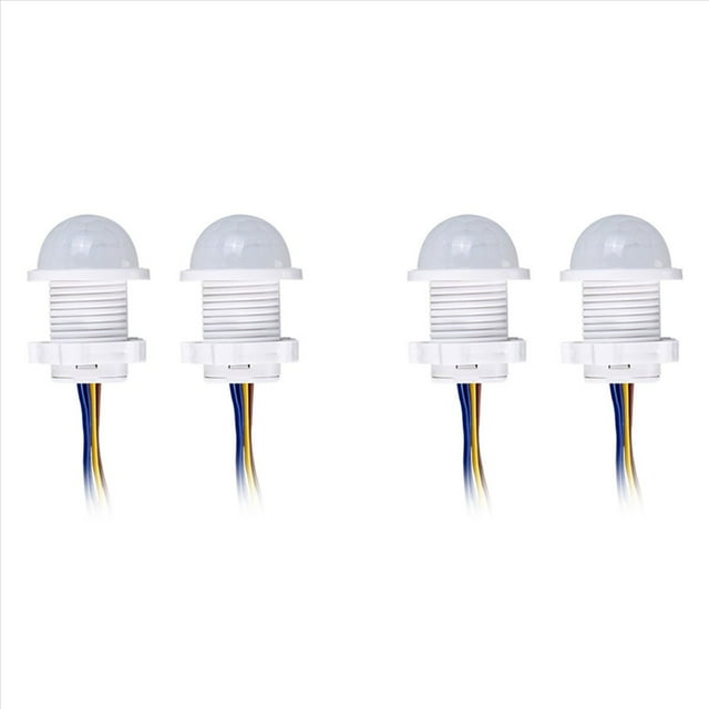 4 Interruptores Detectores de Sensor PIR Inteligentes, 110 V, 220 V, Sensor de Movimiento Infrarrojo para el Cuerpo Humano, Interruptores de Luz de Encendido y Apagado Automáticos