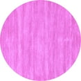 thumbnail image 1 of Ahgly Company Indoor Round Solid Purple Modern Area Rugs, 4' Round, 1 of 4