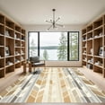thumbnail image 2 of ODIKA 4'x6' Machine Washable Non-Slip Area Rug, Geometric Beige High Traffic Rug, Beige, 1079982, 2 of 7