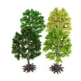 thumbnail image 5 of 4Pieces 9cm Miniature Green Garden Plants Super Realistic Model Trees Part, 5 of 6