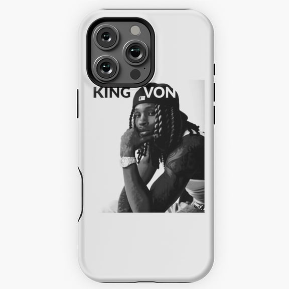 King Von Rapper Hip Hop Music Fan Phone Case for iPhone 16 15 14 13 12 11 Pro Max - Fun Phone M97