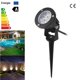 thumbnail image 4 of Inteprter 7W LED Césped Jardín Luz de inundación Patio Patio Camino Proyector Lámpara con base Impermeable Blanco cálido AC / DC 12V Iluminación y accesorios Numero 3 Inteprter HA024199-03, 4 of 6