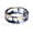 Black, variant on Men Women's Transparent Resin Ring Simple Forest Series Candy Color Wedding Band Black Size 9