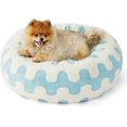 thumbnail image 1 of Cama para perros pequeños Li build 30 pulgadas cama redonda para gatos con felpa jacquard, 1 of 5