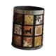 thumbnail image 2 of Cubo de basura redondo con tapa abierta, 10 L, decorativo, elegante, para el hogar Pintura de plata, 2 of 9