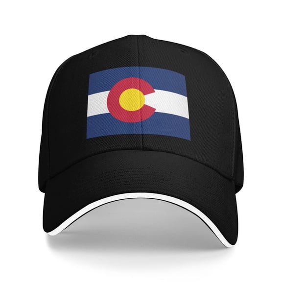 Flag Of Colorado Unisex Sandwich Cap Classic Baseball Capunisex Adjustable Casquette Dad Hat