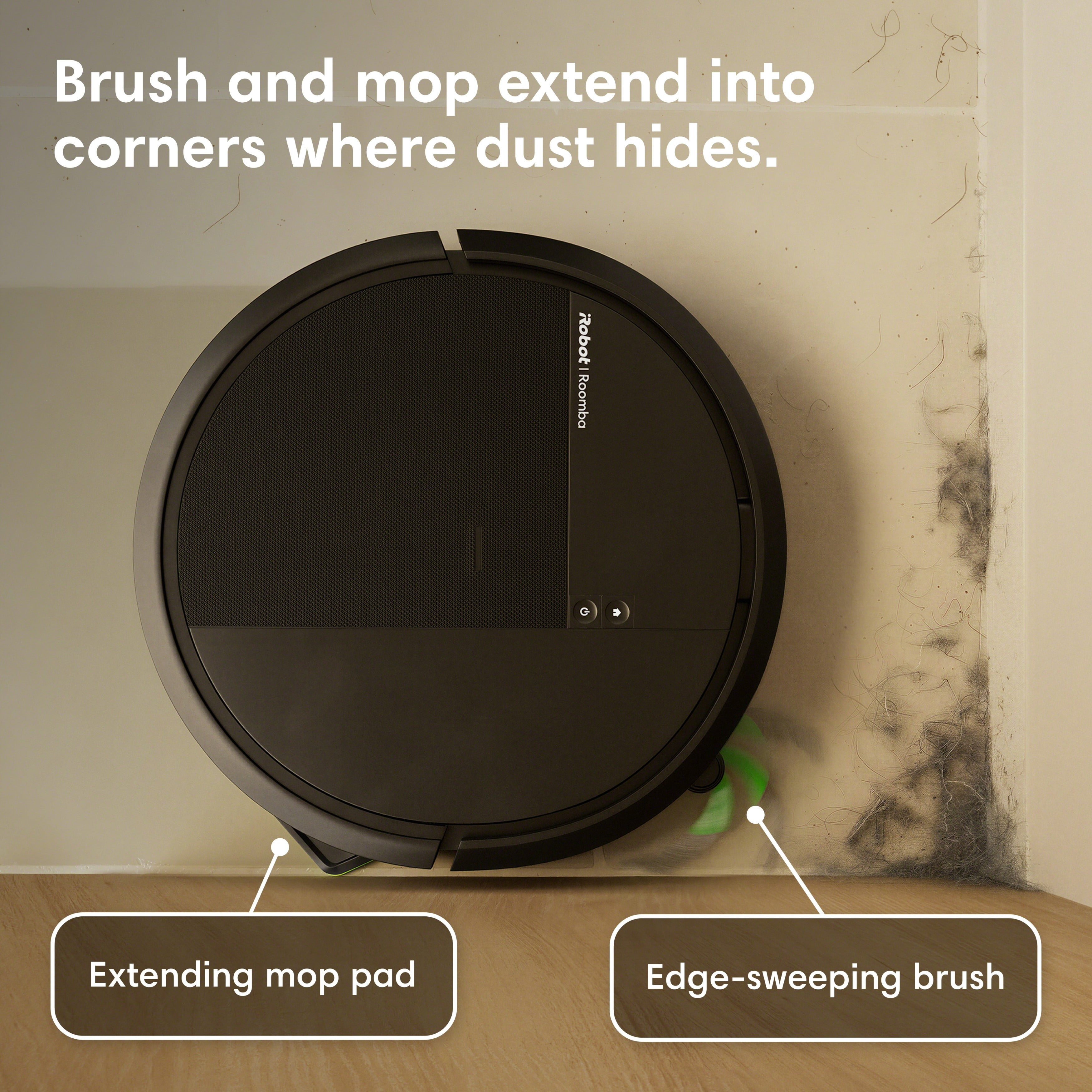 iRobot Roomba 1110 Combo Robot Vacuum & Mop with AutoEmpty Dock, 90 Days Self-Emptying, Intense 15000Pa Power-Lifting Suction, LiDAR, Carpet & Hard Floors, No Mop Zones Protect Carpets, Model#Y45402